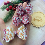Cookies & Candy Canes Bow