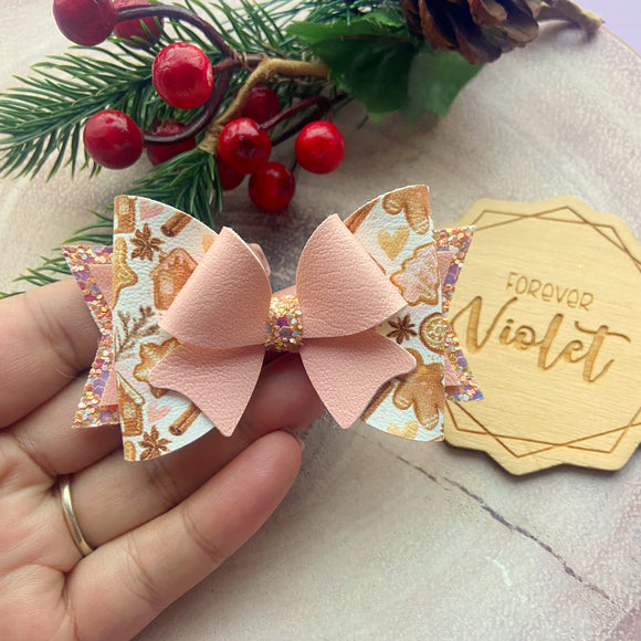Pink Gingerbread Bow