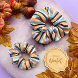 Pumpkin Spice Stripes Scrunchie