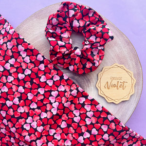 Confetti Hearts Scrunchie