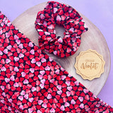 Confetti Hearts Scrunchie