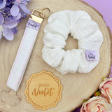 Cloud White Scrunchie
