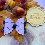 Purple Bats Bow