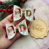 Initial Santa Bow