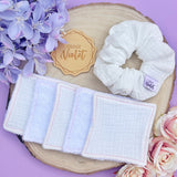 Cloud White Reusable Face Wipes