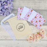 Highland Bloom Reusable Face Wipes
