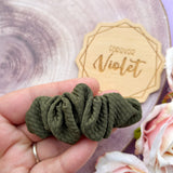 'The Greens' Scrunchie Clip Set