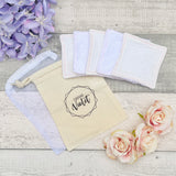 Cloud White Reusable Face Wipes