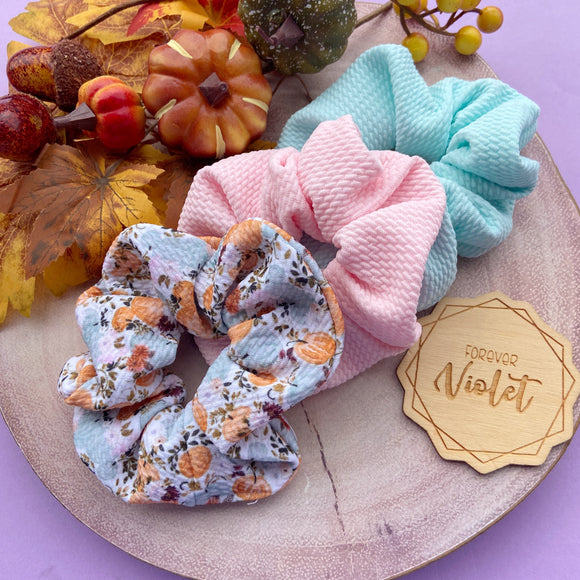 Floral Pumpkin Scrunchie Collection