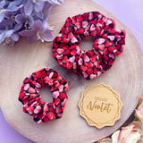 Confetti Hearts Scrunchie
