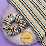 Pumpkin Spice Stripes Scrunchie
