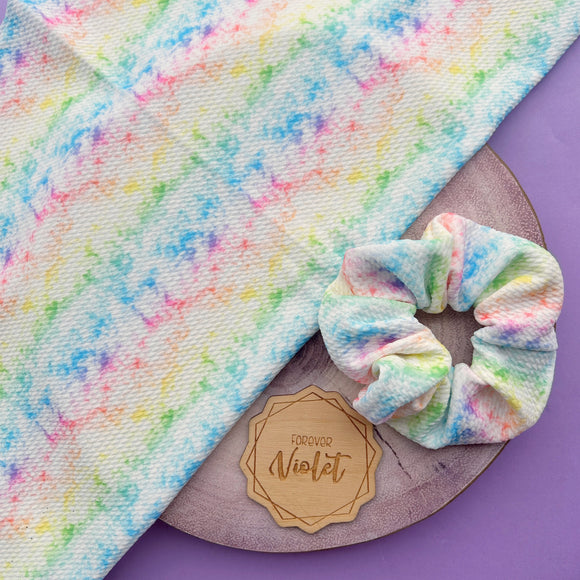 Rainbow Wash Scrunchie