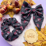 Skull Roses Scrunchie