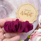 'The Reds' Scrunchie Clip Set