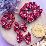Confetti Hearts Scrunchie
