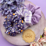 Purple Bunny Velvet Scrunchie Collection