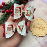 Initial Santa Bow