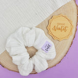 Cloud White Scrunchie