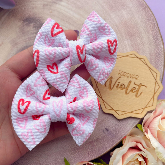 Pink Hearts Piggie Set