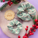 Sage Candy Cane Scrunchie