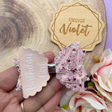 Personalised Number Bows