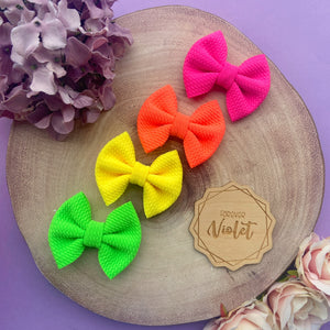 Neon Piggie Bows
