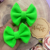 Neon Piggie Bows