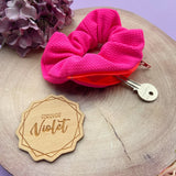 Neon Zipper Scrunchie