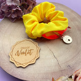 Neon Zipper Scrunchie