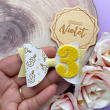 Layered Number Candle Birthday Bows