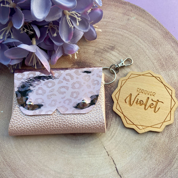 Mirror Pink Leopard Purse