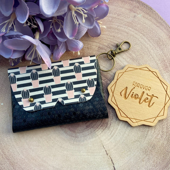 Striped Cactus Purse