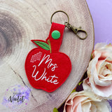 Teacher Apple Keyring