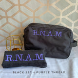 Personalised Wash Bag Set