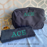 Personalised Wash Bag Set