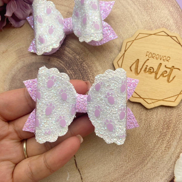 Layered Bunny Feet Bow
