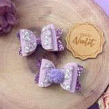 Lilac Bunny Bum Bow
