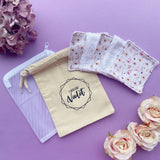 Pale Poppies Reusable Face Wipes