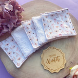 Pale Poppies Reusable Face Wipes