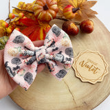 Pastel Skulls Bullet Bow