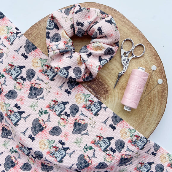 Pastel Skulls Scrunchie