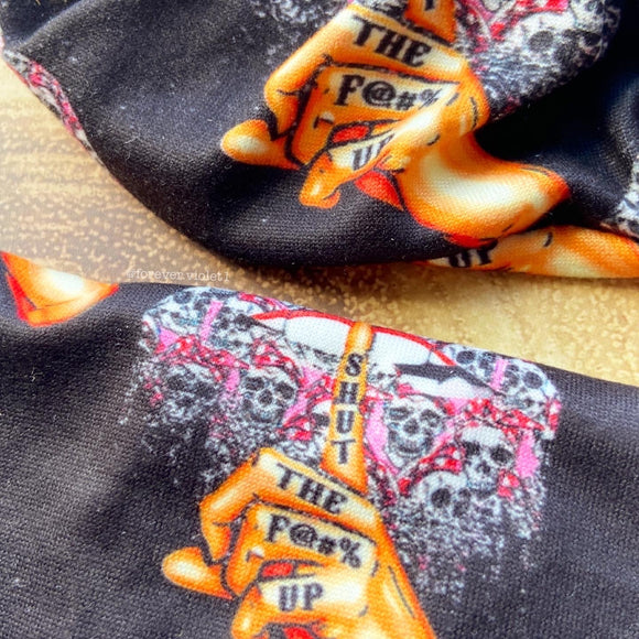STFU Skulls Scrunchie