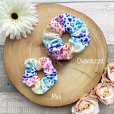 Rainbow Leopard Scrunchie