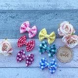 Gingham Piggie Bow Sets