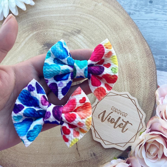 Watercolour Hearts Piggie Set