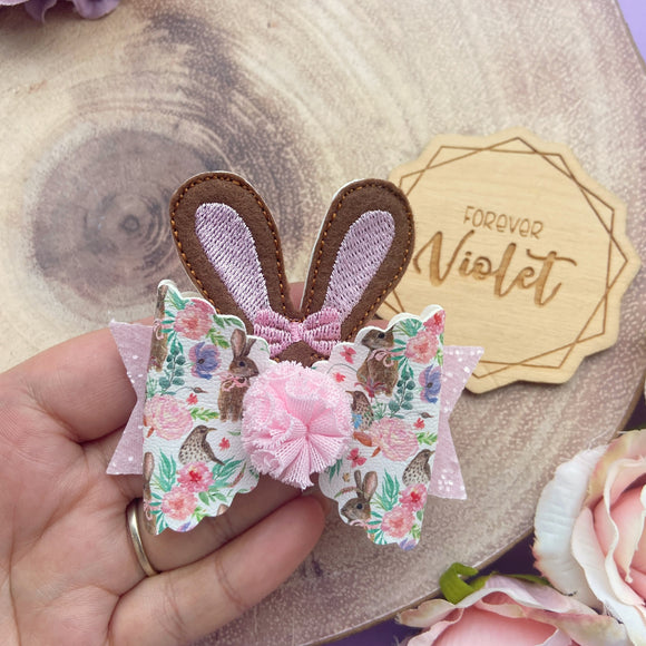 Wild Bunny Pom Pom Bow