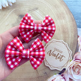 Gingham Piggie Bow Sets