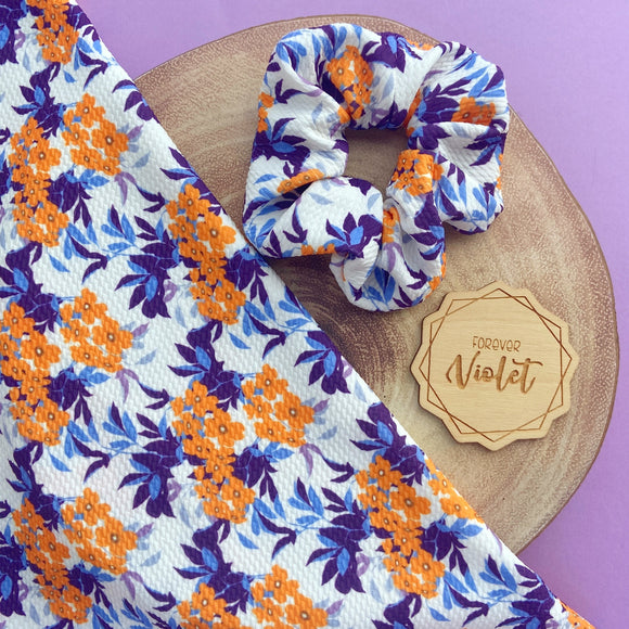 Mustard Flowers Scrunchie
