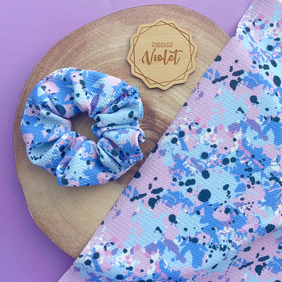 Violet Splash Scrunchie