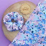 Violet Splash Scrunchie